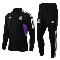 Mens Real Madrid Training Suit Black 2022/23