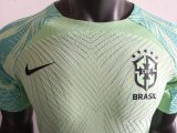 Mens Brazil Pre-Match Short Training Jersey Mint 2022 - Match