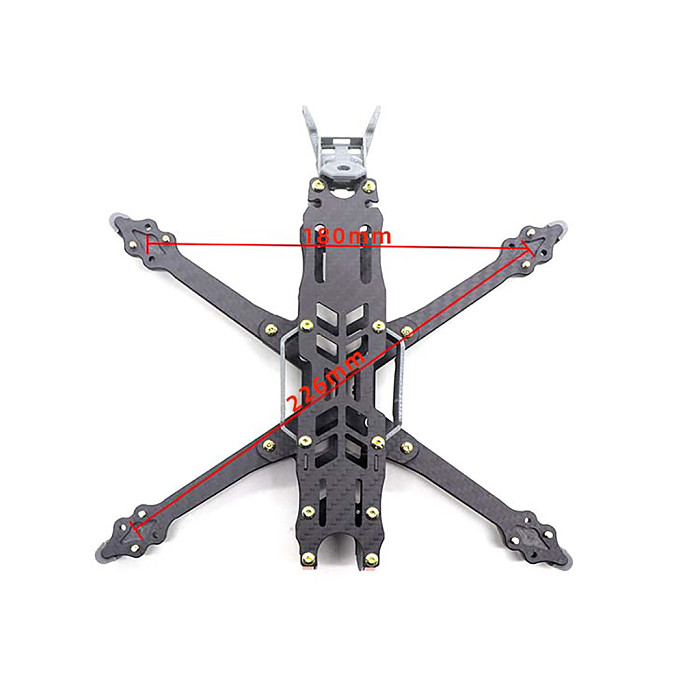 Roma226 vista version/Roma226 Analog Edition Carbon Fiber Frame Kit Arm 5mm Frame Kit for FPV Racing LR RC Quadcopter Spare Part