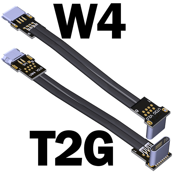 4A USB 2.0 Micro-B To USB-C Male/Female Up/Down Angle 2.0 Data Sync&Charging OTG Extension Cable Micro-B Connector Flat Adapter