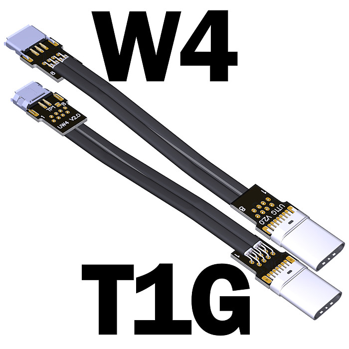 4A USB 2.0 Micro-B To USB-C Male/Female Up/Down Angle 2.0 Data Sync&Charging OTG Extension Cable Micro-B Connector Flat Adapter