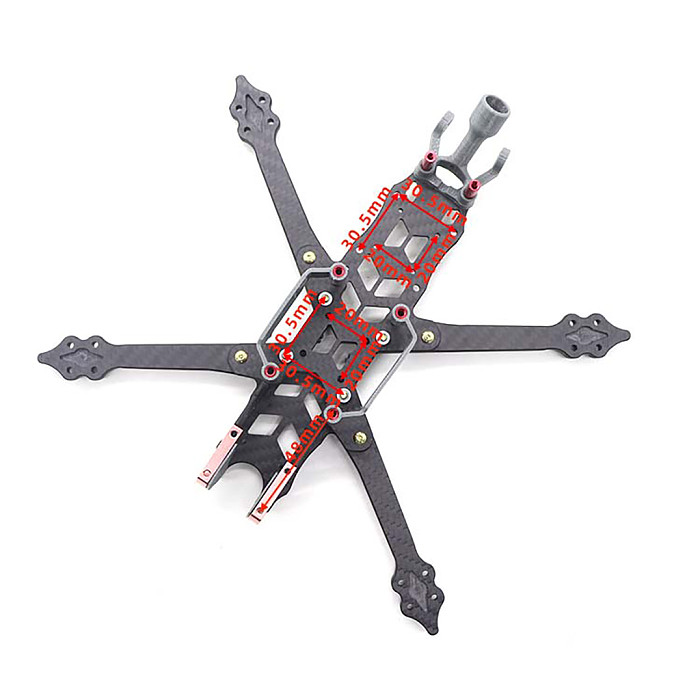 Roma226 vista version/Roma226 Analog Edition Carbon Fiber Frame Kit Arm 5mm Frame Kit for FPV Racing LR RC Quadcopter Spare Part