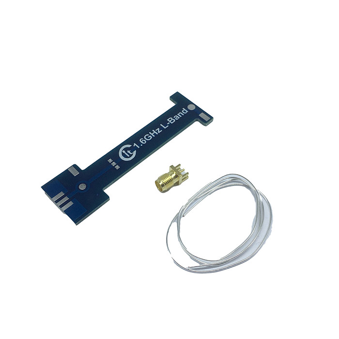 1.6G Four-Arm Helical Antenna 4‑Arm Relay Antenna PCB Quadrifilar Antennas with SMA Male Connector for Outdoor Laboratory Tools