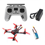 DIY Ti210 210mm 5inch Frame for F4 Flight Controller CineWhoop RC Quadcopter With Camera Flysky FS-i6 Transmitter FPV Goggles