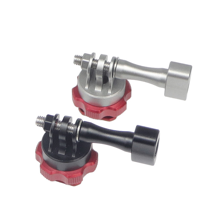 Aluminum Alloy Universal Cold Shoe Adapter Camera Mounting Bracket Holder 1/4 Thread Hole for GoPro10/9/8 for Dji Action 2