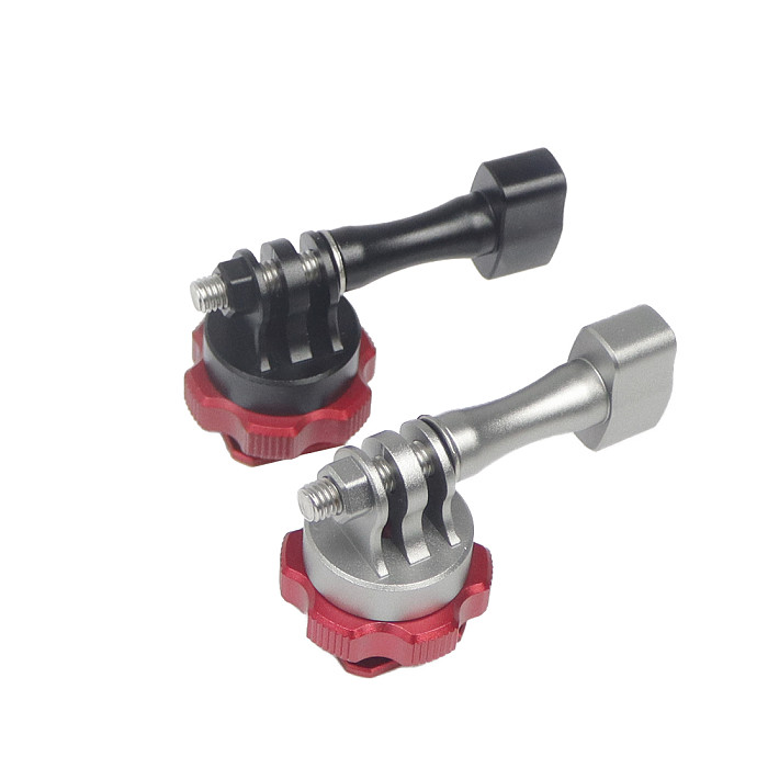 Aluminum Alloy Universal Cold Shoe Adapter Camera Mounting Bracket Holder 1/4 Thread Hole for GoPro10/9/8 for Dji Action 2