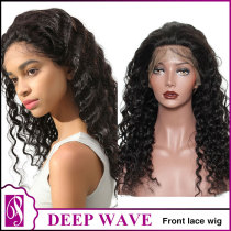 Front lace wig deep