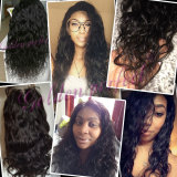 Front lace wig natural