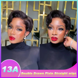 13x4 Straight Pixie Cut Wig