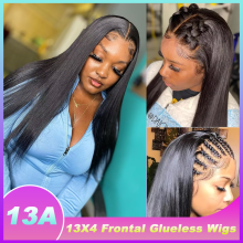13A Brazilian Glueless Full Frontal Wigs