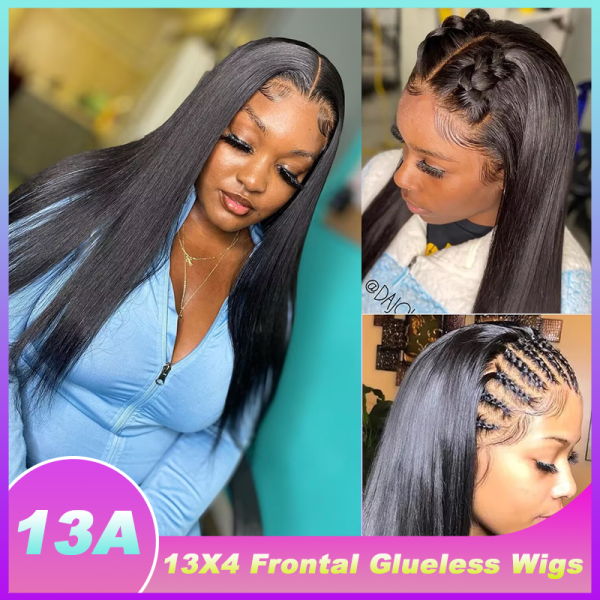 13A Brazilian Glueless Full Frontal Wigs