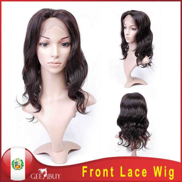 10A Peruvian Body Wave Front Lace Wig