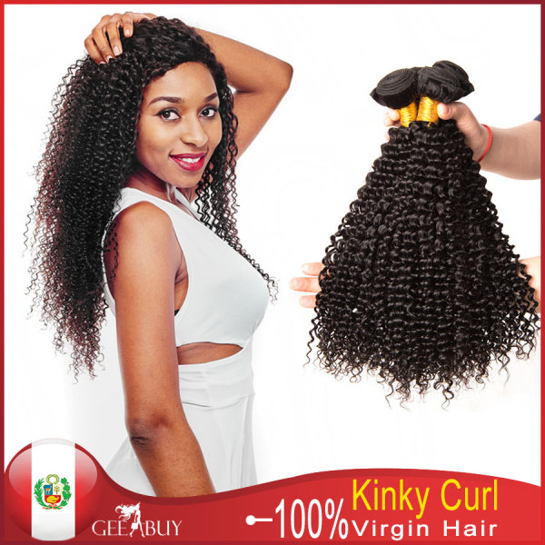 12A 100% Virgin Peruvian Kinky Curl Hair 300g