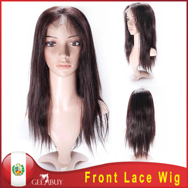 10A Peruvian Straight Front Lace Wig