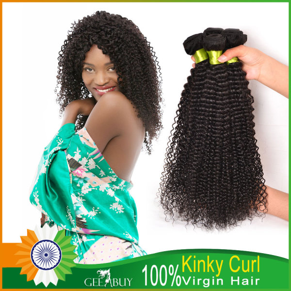 12A 100% Virgin Indian Kinky Curl Hair 300g