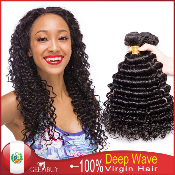 12A 100% Virgin Peruvian Deep Wave Hair 300g
