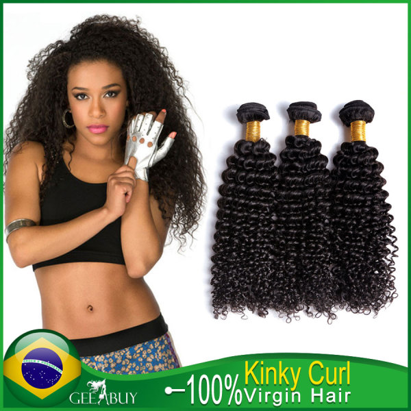 12A 100% Virgin Brazilian Kinky Curl Hair 300g