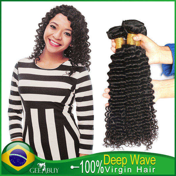 12A 100% Virgin Brazilian Deep Wave Hair 300g