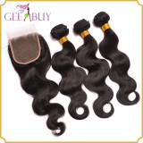 Peruvian/Brazilian Body Wave 3 Bundles With Closure
