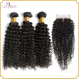 Brazilian Kinky Curl 3 Bundles With Closure