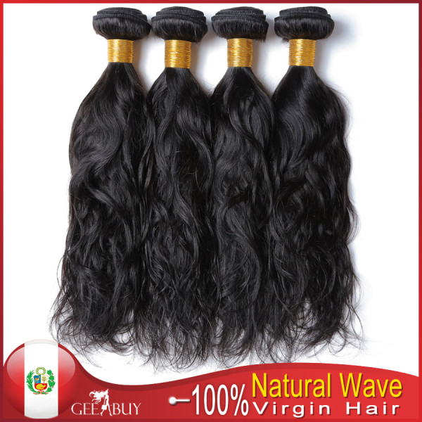 10A 100% Virgin Peruvian   Natural Wave Hair 300g