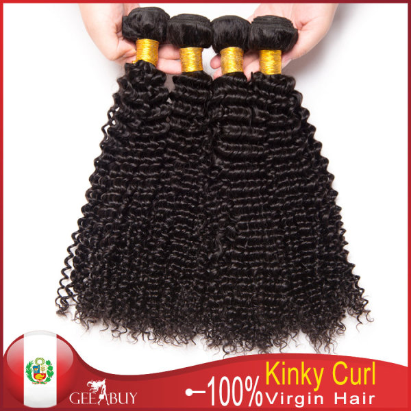 10A 100% Virgin Peruvian   Kinky Curl Hair 300g