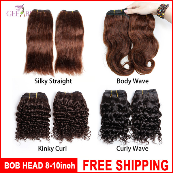Brazilian Hair BOB HEAD 8-10inch  FREE SHIPPING