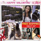 10A Virgin Hair 3bundles with closure(2-3days FREE DELIVERY)