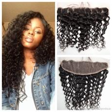 Curly Full Lace Frontal Closure 12A 13x4
