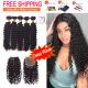Laybuy Accept Promo Free Shipping 5Bundles with closure Deep Wave Sale 100%Virgin Human Hair 12A
