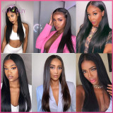 12A Virgin Straight Middle Part Lace Closure