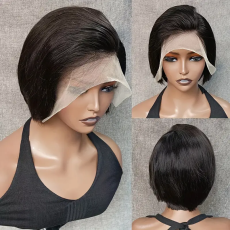 13A Brazilian Hair Pixiel cut straight Frontal Wig Already Done Wig for Women Only R999