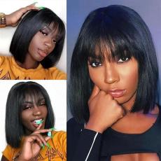 13A Straight Fringe Wig 12in-Machine Made