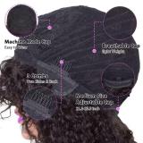 13A Curly/Water Curly Fringe Wig 10-12in-Machine Made