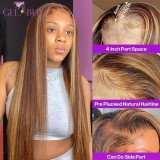 13A Glueless 13x4 Full Frontal Lace Wig -Straight(12in-22in) P4/27#