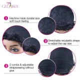 13A  Afro Curly Pixie Wig-Machine Made