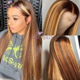 13A Glueless 13x4 Full Frontal Lace Wig -Straight(12in-22in) P4/27#