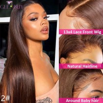 Color Wig 13A Glueless 13x4 Full Frontal Lace Wig-Straight