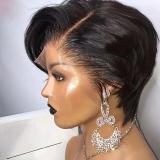 13A Glueless Pixie Straight Wig-13x4 Full Frontal