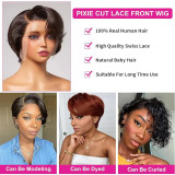 13A Glueless Pixie Straight Wig-13x4 Full Frontal
