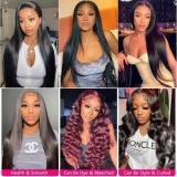 13A Straight 4 Bundles Total 200g with Midway Closure(2x6)