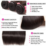 13A Straight 4 Bundles Total 200g With Ear Closure(13x4)