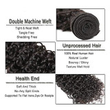 13A Kinky Curly 4 Bundles Total 200g with Midway Closure(4x4x1)