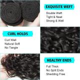 13A Curly Wave 4 Bundles Total 200g with Midway Closure(4x4x1)