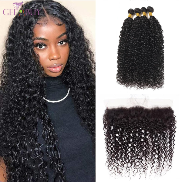 13A Curly Wave 4 Bundles Total 200g With Ear Closure(13x4)