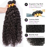13A Curly Wave 4 Bundles Total 200g Weave Bundles Human Hair