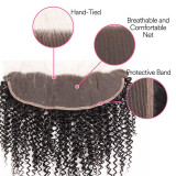 13A Kinky Curl 4 Bundles Total 200g With Ear Closure(13x4)