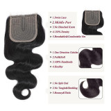 13A Body Wave 4 Bundles Total 200g With Midway Closure(4x4x1)