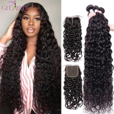 13A Curly Wave 4 Bundles Total 200g with Midway Closure(4x4x1)
