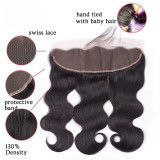 13A Body Wave 4 Bundles Total 200g With Ear Closure(13x4)